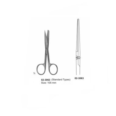 Surgical Scissor Sharp-Blunt Straight 105 mm