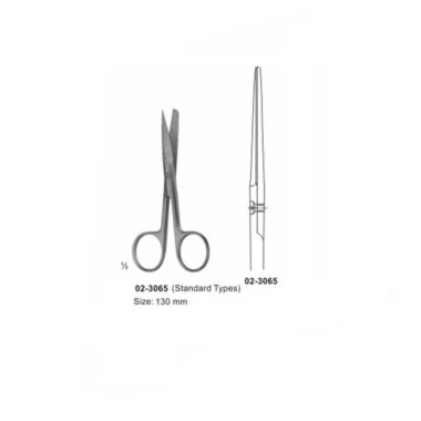 Surgical Scissor Sharp-Blunt Straight 130 mm