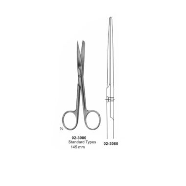 Surgical Operating Scissor Sharp-Blunt Straight 145 mm