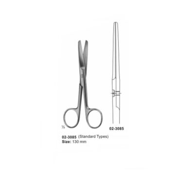 Surgical Operating Scissor Blunt-Blunt Straight 130 mm
