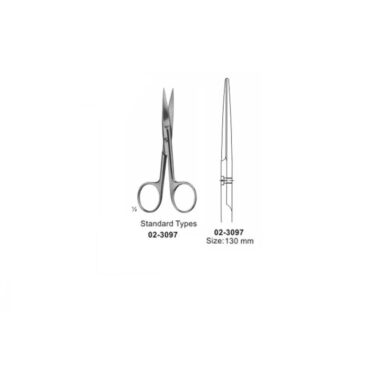 Surgical Operating Scissors Sharp-Sharp Straight 130 mm