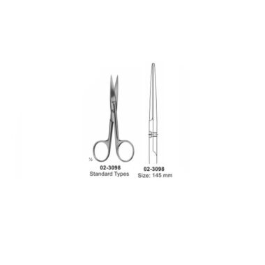 Surgical Operating Scissor Sharp-Sharp Straight 145 mm