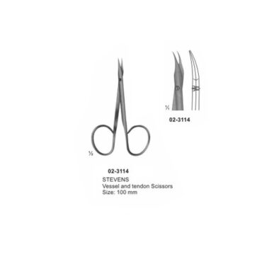 STEVENS Vessel And Tendon Scissors Sharp Curved 100 mm