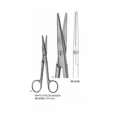 MAYO STILLE Surgical Dissecting Scissors Straight 170 mm