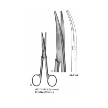 MAYO STILLE Surgical Dissecting Scissor Curved 170 mm