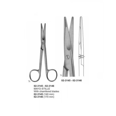MAYO STILLE With Chamfered Blades Scissors Straight