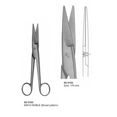 MAYO NOBLE Dissecting Scissors Straight 170 mm