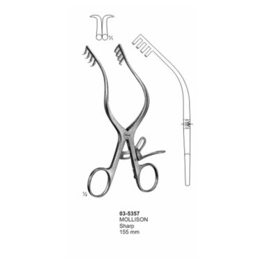 Mollison Sharp Self-Retaining Retractors 155 mm