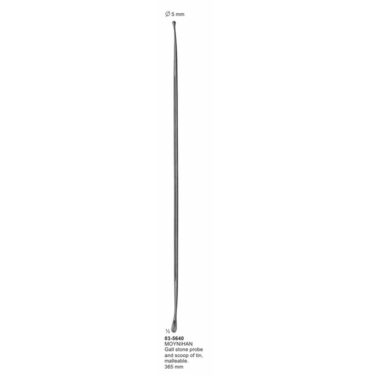 Moynihan Gall Stone Probe Scoop Of Tin Malleable 365 mm