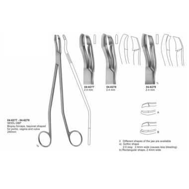 Seidl DBP Biopsy Forceps Bayonet Shaped 240 mm
