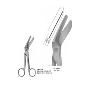 Braun-Stadler Episiotomy Scissors 200 mm
