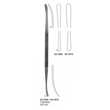 Vascular Spatulas TOENNIS Length 240 mm
