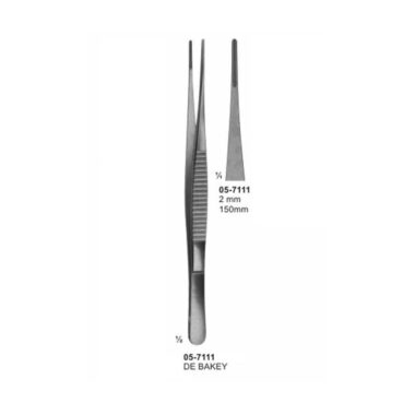 DE BAKEY Atraumata Dissecting Forceps 2 mm Length 150 mm