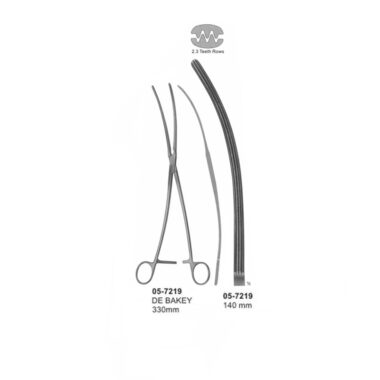DE BAKEY Aneurysm Clamps 140 mm Length 330 mm