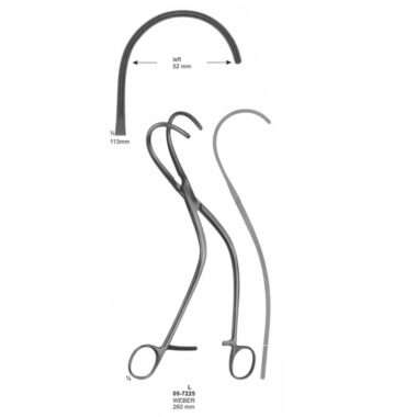 WEBER Anastomosis Clamps Left 113 mm Length 260 mm