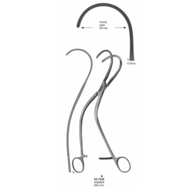 WEBER Anastomosis Clamps Right 113 mm Length 260 mm