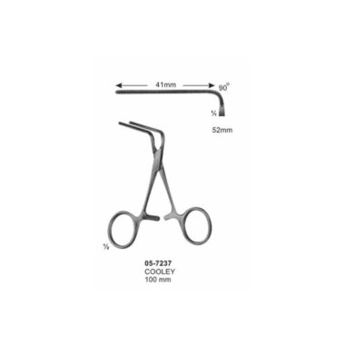 COOLEY Anastomosis Clamps Pediatric Type 52 mm Length 100 mm