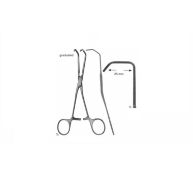 Derra-Cooley Anastomosis Clamps Pediatric Type 72 mm Curved Size 165 mm